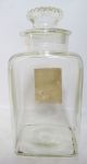 1932 Vtg Crystal Glass Pharmacy Apothecary Medicine Label Bottle Decanter Nr Yqz Bottles & Jars photo 2