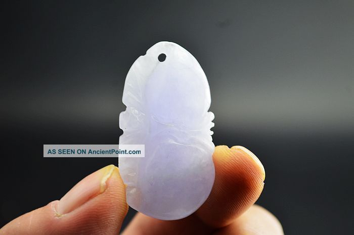 Certification Of 100 Natural Jadeite Jade Carving Pendant (a Level) Yx6694 Necklaces & Pendants photo