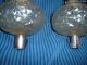 Very Attractive Victorian Cut Glass Peg Oil Lamps With Plated Fittings Lamps photo 2