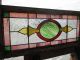 Antique American Stained Glass Transom Window 35 X 16 Architectural Salvage Pre-1900 photo 3