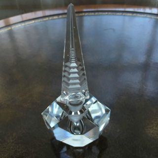 Vtg.  Exquisite Art Deco Japanese Pagoda Pyramid Perfume Bottle Made In Japan photo