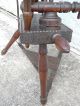 Estate Rare Signed Jb 1719 Antique American Primitive Wood Spinning Wheel Nr Primitives photo 8