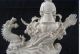 Chinese Dehua Porcelain Goddess Guanyin Dragon,  Hand Best Statue Kwan-yin photo 3