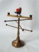Vintage Victorian Brass Thread Spool Holder Rack Bird Pincushion Sewing Display Pin Cushions photo 4