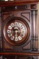 Antique French Hammer Strike Wall Clock,  Walnut Case,  Hand Carved,  Circa 1880 Clocks photo 2