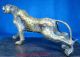 Antique Collectible Decoration Brass Leopard Handmade Statue Metalware photo 3