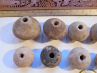 12 Shaft Tomb Spindle Whorls Beads Pre - Columbian Archaic Ancient Artifacts Mayan photo