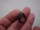 Ancient Roman Silver Engraved Ring,  Twisted In Antiquity,  Displayed A Man ' S Head Roman photo 2