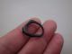 Ancient Roman Silver Engraved Ring,  Twisted In Antiquity,  Displayed A Man ' S Head Roman photo 8
