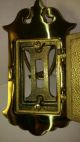 Vintage Solid Brass Door Knocker Peep Hole Speakeasy Never Installed Door Bells & Knockers photo 2