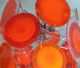 70 ' S Murano Vistosi Chandelier Hanging Light With 15 Red And Orange Glass Discs Mid-Century Modernism photo 6