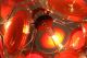 70 ' S Murano Vistosi Chandelier Hanging Light With 15 Red And Orange Glass Discs Mid-Century Modernism photo 8