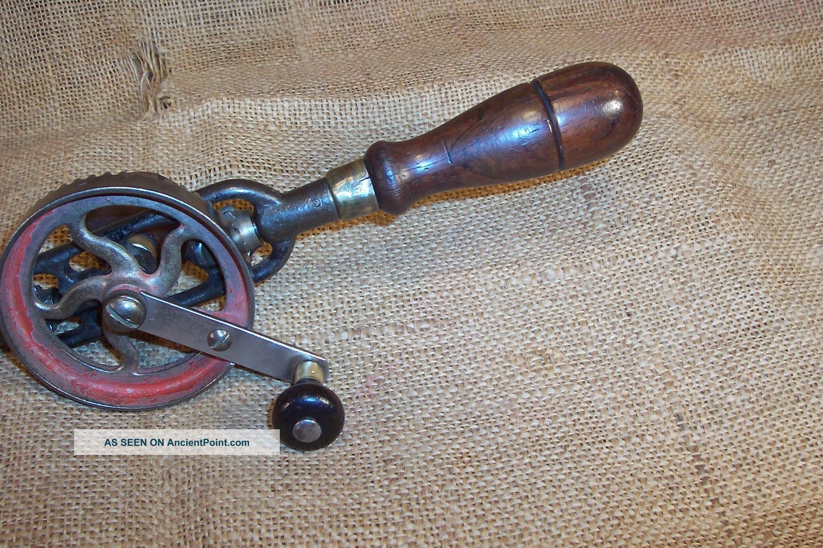 Millers Falls 5 Hand Drill Primitive Antique Farm Carpenter Woodworking Tool Primitives photo