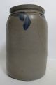 Antique 19th C American Cobalt Decorated Salt Glazed Stoneware Jar Crock 1 Yqz Primitives photo 4