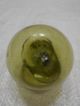 Vintage Glass Fishing Float Yellow/green With Dg Mark 2.  25 