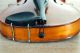 Fine Antique German 4/4 Fullsize Violin With Old Case - From Around 1920 - String photo 8
