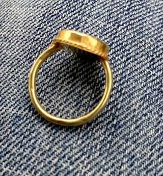 Fine Roman Wearable Gold Ring With Intaglio: Circa 2nd - 3rd Cent.  Authentic photo