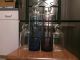 Vintage Glass Apothecary Jars - (4) Drugstore Candy Display - Blue / Purple Jar Bottles & Jars photo 2