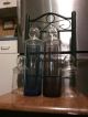 Vintage Glass Apothecary Jars - (4) Drugstore Candy Display - Blue / Purple Jar Bottles & Jars photo 4