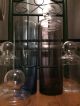 Vintage Glass Apothecary Jars - (4) Drugstore Candy Display - Blue / Purple Jar Bottles & Jars photo 8