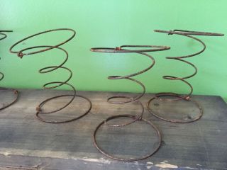 5 Rusty Bed Springs Use For Wreath Nodder Steampunk Rustic Craft Prim photo