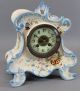 Antique 19thc Victorian Painted French Marte Porcelain Mantel Clock,  Nr Clocks photo 1