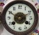 Antique 19thc Victorian Painted French Marte Porcelain Mantel Clock,  Nr Clocks photo 2