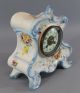 Antique 19thc Victorian Painted French Marte Porcelain Mantel Clock,  Nr Clocks photo 4