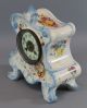 Antique 19thc Victorian Painted French Marte Porcelain Mantel Clock,  Nr Clocks photo 5