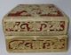 Antique Chinese Cinnabar Box White & Red 2 Color Decoration Old Boxes photo 2