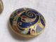 Antique Vintage French Assortment Of Cloisonne Champleve Enamel 6 Sewing Buttons Buttons photo 5