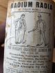 Nos Radium Radia Cure - Contents W/outer Box,  Flyer,  Broadside Quack Medicine photo 6