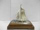 The Sailboat Of Silver Of The Most Wonderful Japan.  A Japanese Antique. Other Antique Sterling Silver photo 1
