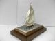 The Sailboat Of Silver Of The Most Wonderful Japan.  A Japanese Antique. Other Antique Sterling Silver photo 2