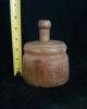 19th Cent.  Americana Treen Ware Folk Art Primitive Pineapple Wood Butter Mold Primitives photo 3