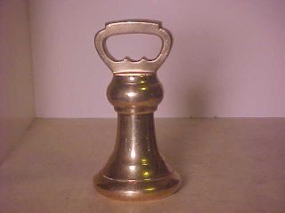 A T Avery English Brass Bell Scale Weight 7 Lb. photo
