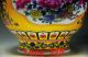 Decoration Chinese Enamel Porcelain Handmade Hand Drawing Flower Vase Vases photo 1