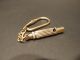 Vintage Antique Style,  Brass Loud Bosun Key Chain Safety Whistle Other Maritime Antiques photo 2
