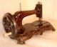 1860 Antique Frister & Rossmann Crank Sewing Machine Figural Iron Casting Base Sewing Machines photo 1