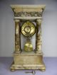 19th Century French Marble 8 Day Chime Portico Clock.  Good Clocks photo 9