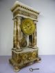 19th Century French Marble 8 Day Chime Portico Clock.  Good Clocks photo 2