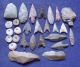 24 Mixed Sahara Neolithic Relics,  Plus 1 Paleolithic Aterian Stemmed Tool Neolithic & Paleolithic photo 1