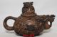 Exquisite Chinese Old Rock Stone Hand Carved Dragons Teapot Teapots photo 5