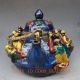 Chinese Cloisonne Handwork Carved Immortals Portable Teapot W Xuande Mark Teapots photo 4