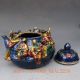 Chinese Cloisonne Handwork Carved Immortals Portable Teapot W Xuande Mark Teapots photo 5