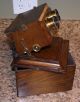 1860s Smith Beck & Beck Wood Boxed Achromatic Lens Stereoscope Stereoviewer Optical photo 6