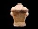 Han Dynasty Square Clay Pot Vase With Lid Tomb Burial Pottery H Far Eastern photo 1