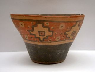 Pre - Columbian Huari (wari) Pottery Vessel photo