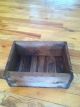 Vintage Stained Rustic Wood Crate Boxes photo 1