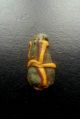 Ancient Near Eastern Blue Tear Drop Pendant Bead With Banding C 100 Ad To 642 Ad Near Eastern photo 6
